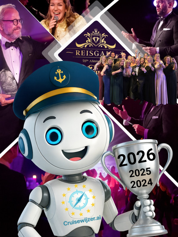 CAPTAIN CRUISE WEER WINNAAR ALS BESTE TOUROPERATOR CRUISEVAKANTIES